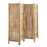 Biombo de bambú – natural – 180 x 160 cm (4 paneles)